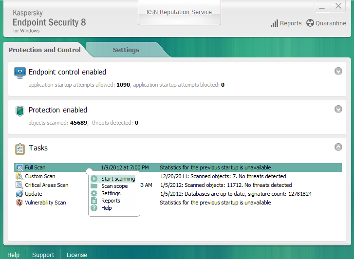 Using Kaspersky Endpoint Security It Services