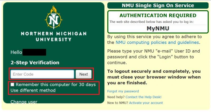 https://it.nmu.edu/sites/default/files/images/2%20factor%20login.JPG