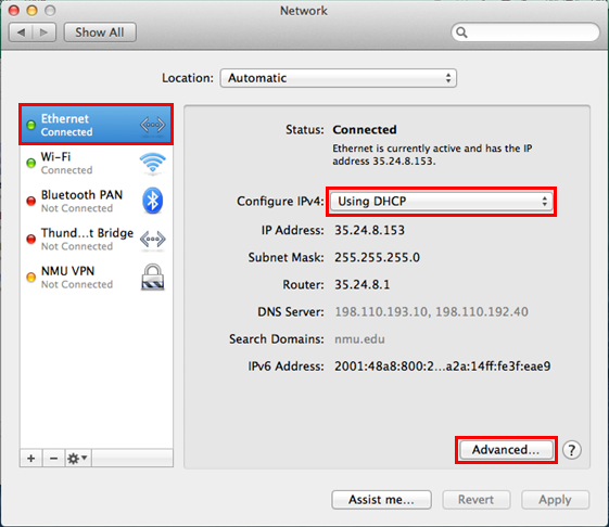 Checking TCP or IP address Settings | IT Services