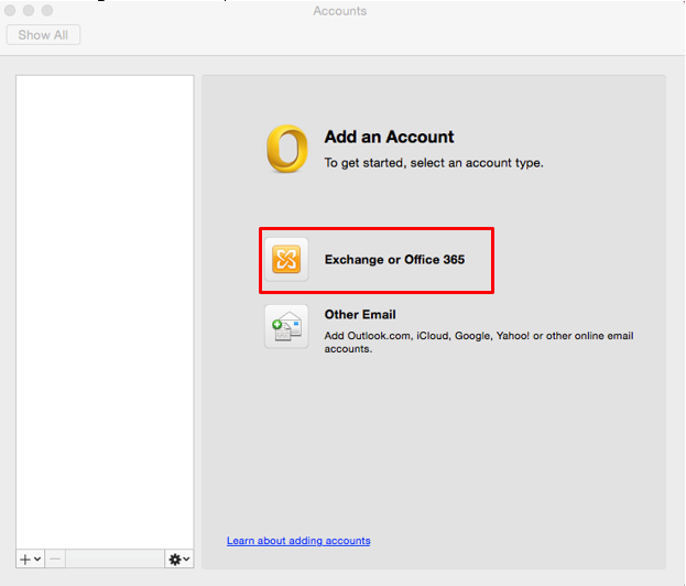 exchange account connects briefly on outlook for mac