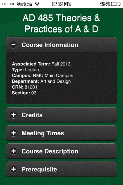 Detailed Course Information