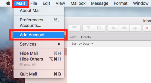 setting up mail on mac