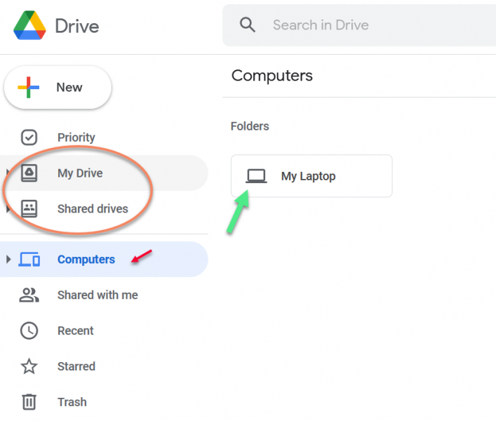 google drive shared folder sync