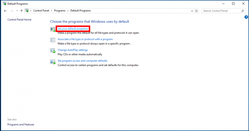 Changing Default Programs in Windows | Technology Support Services