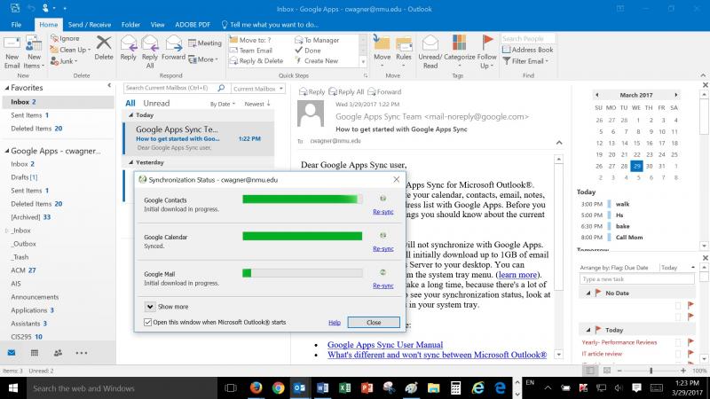 google workspace sync for microsoft outlook download