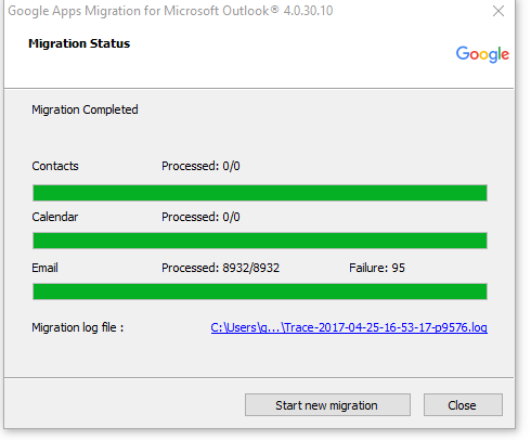 what is google apps migration for outlook