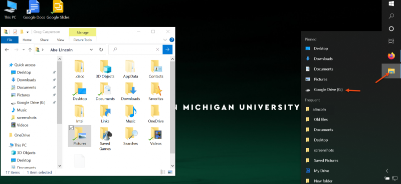 How to add a shared folder in your Google Drive desktop app in Windows 10.  