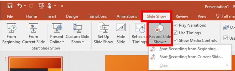 comment faire une narration sur powerpoint