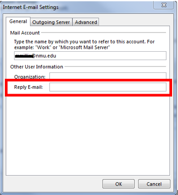 reply at email address in Outlook